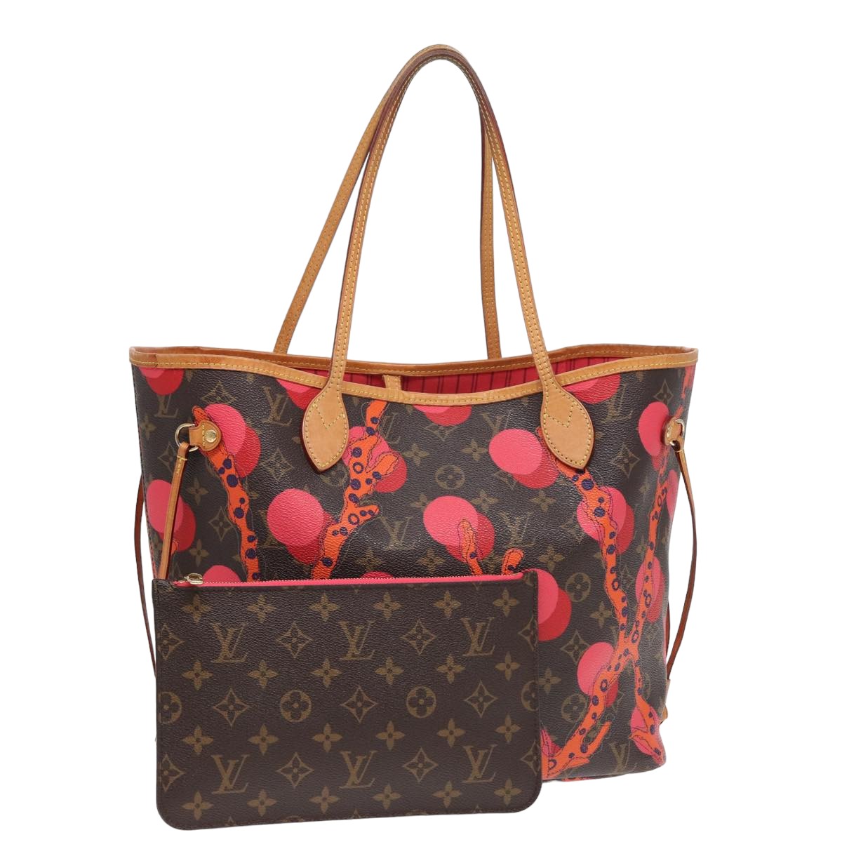 Louis Vuitton Neverfull Mm Brown Canvas Tote Bag