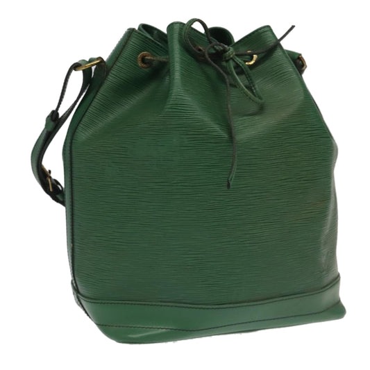 Louis Vuitton Noé Green Leather Shoulder Bag
