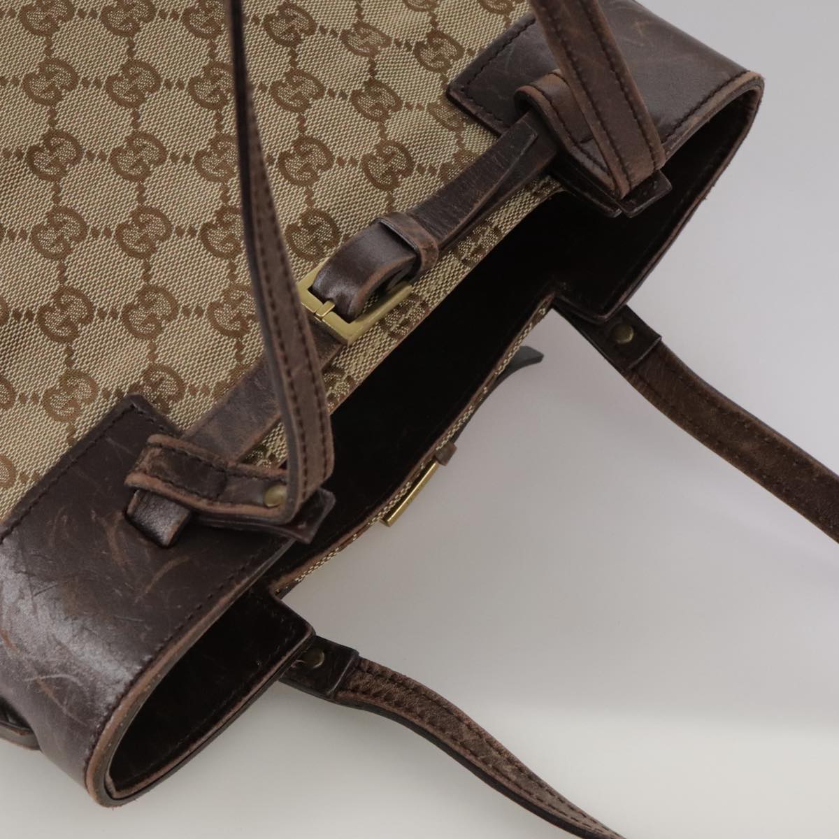 Gucci Gg Canvas Beige Canvas Tote Bag