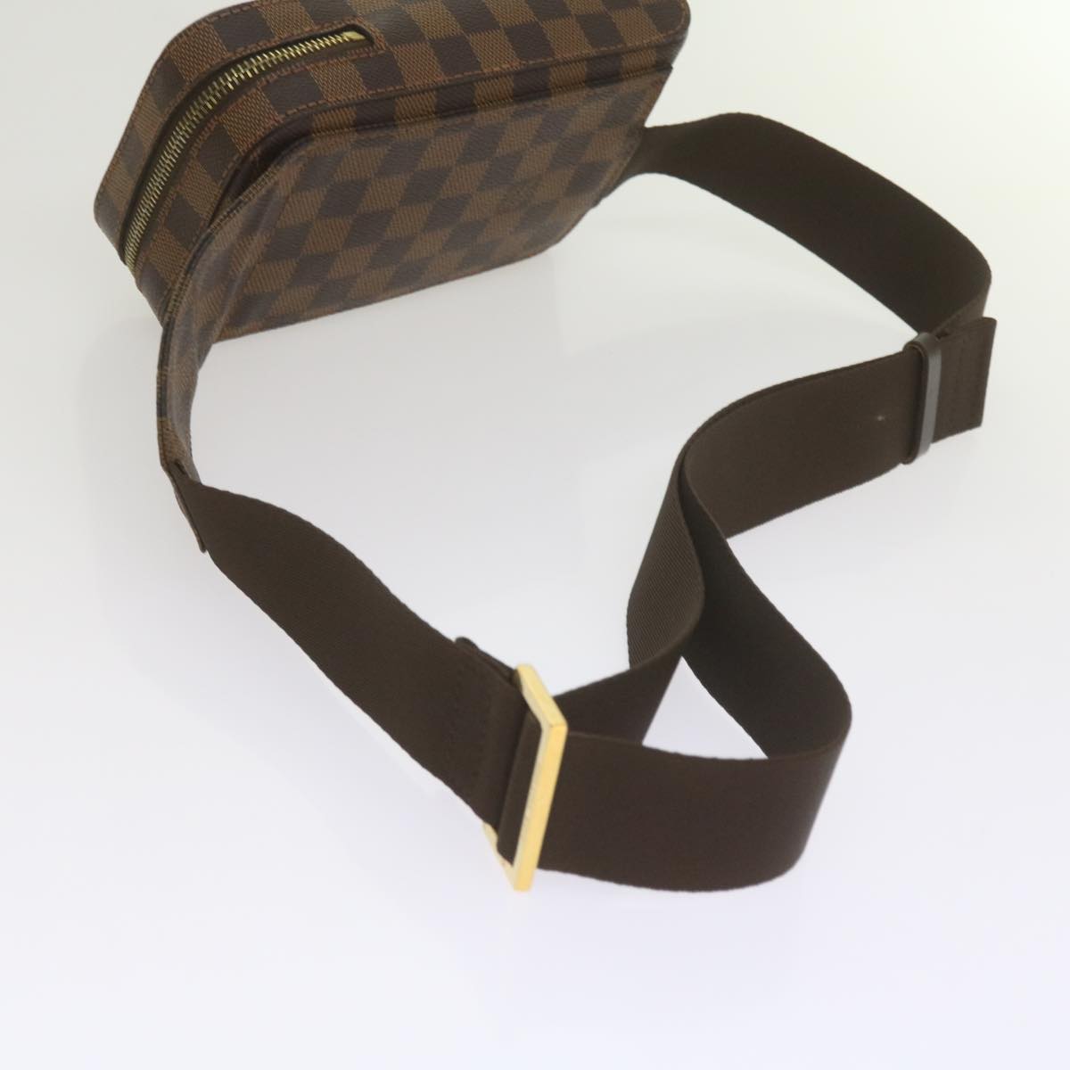 Louis Vuitton Geronimos Brown Canvas Shoulder Bag
