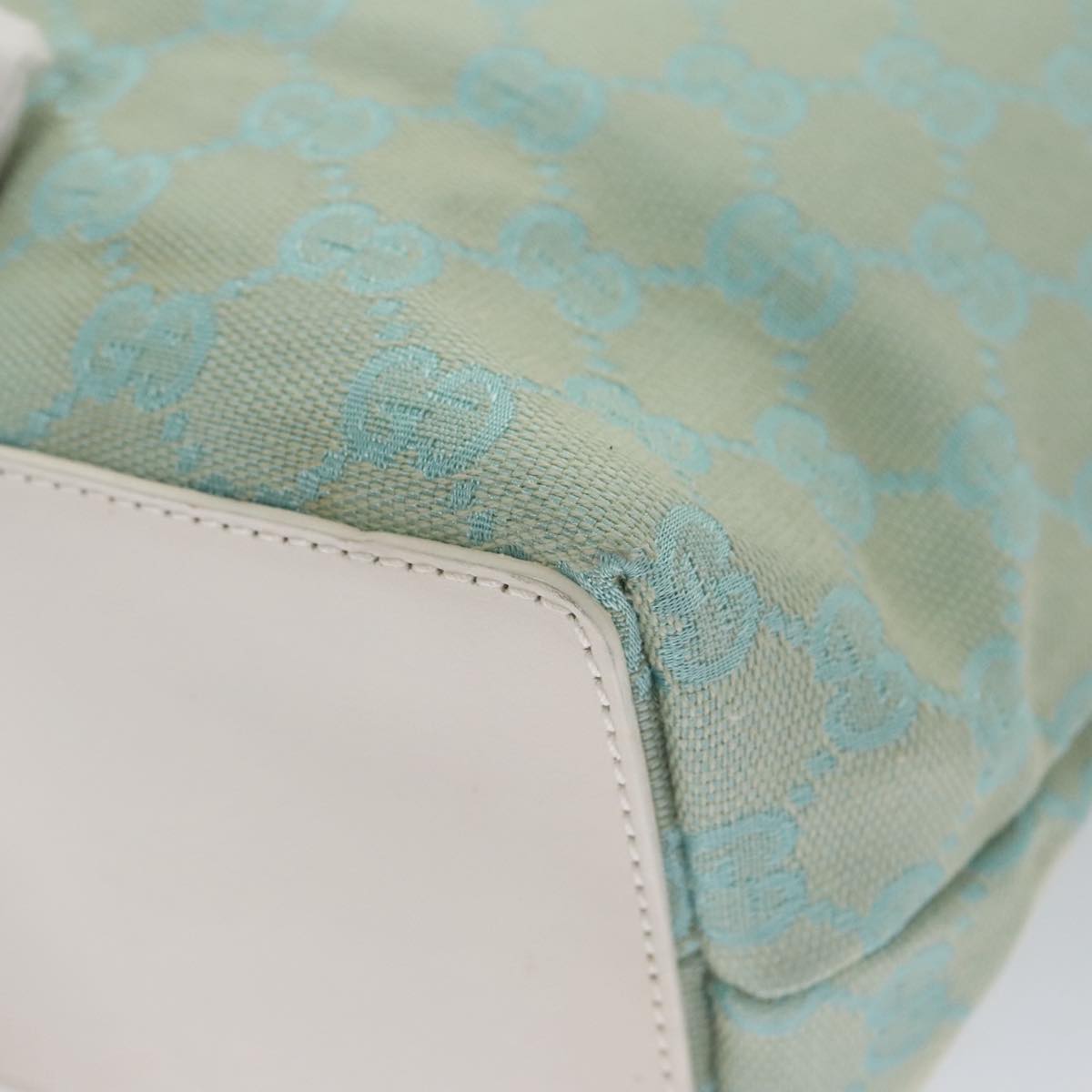Gucci Blue Canvas Tote Bag