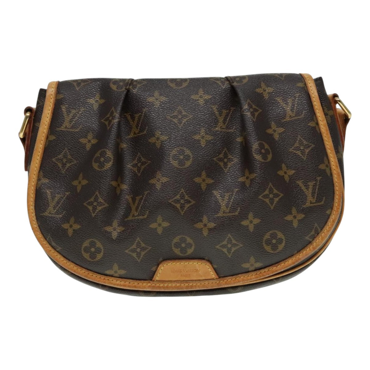 Louis Vuitton Menilmontant Brown Canvas Shoulder Bag