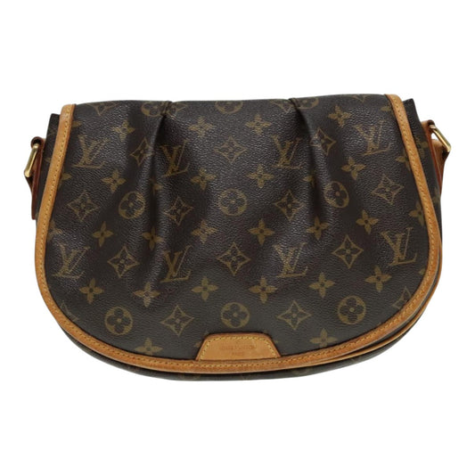 Louis Vuitton Menilmontant Brown Canvas Shoulder Bag