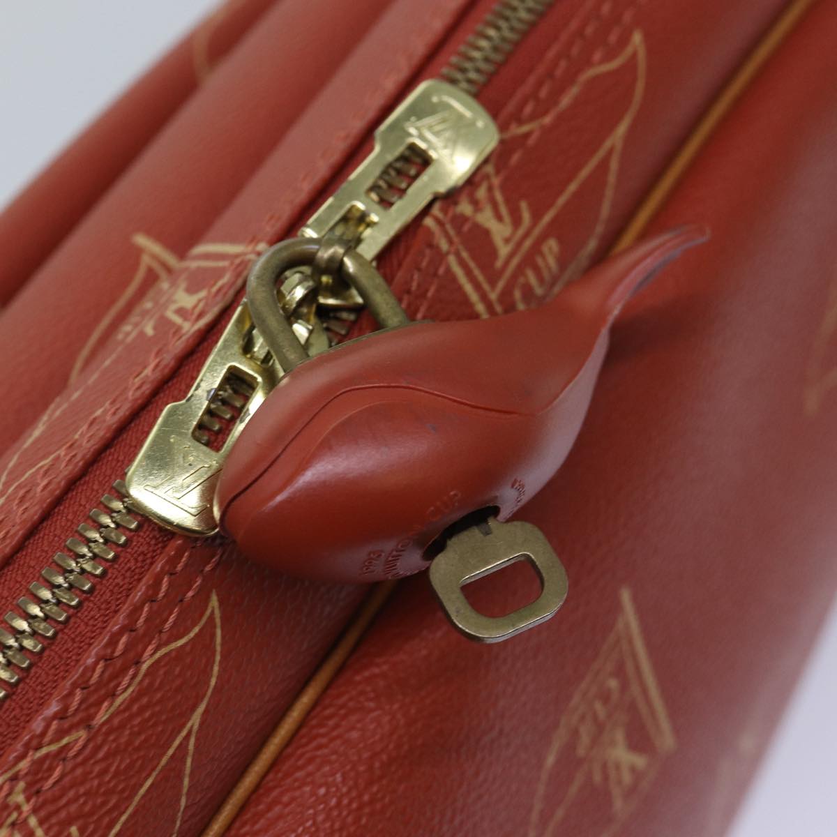 Louis Vuitton America's Cup Red Canvas Shoulder Bag