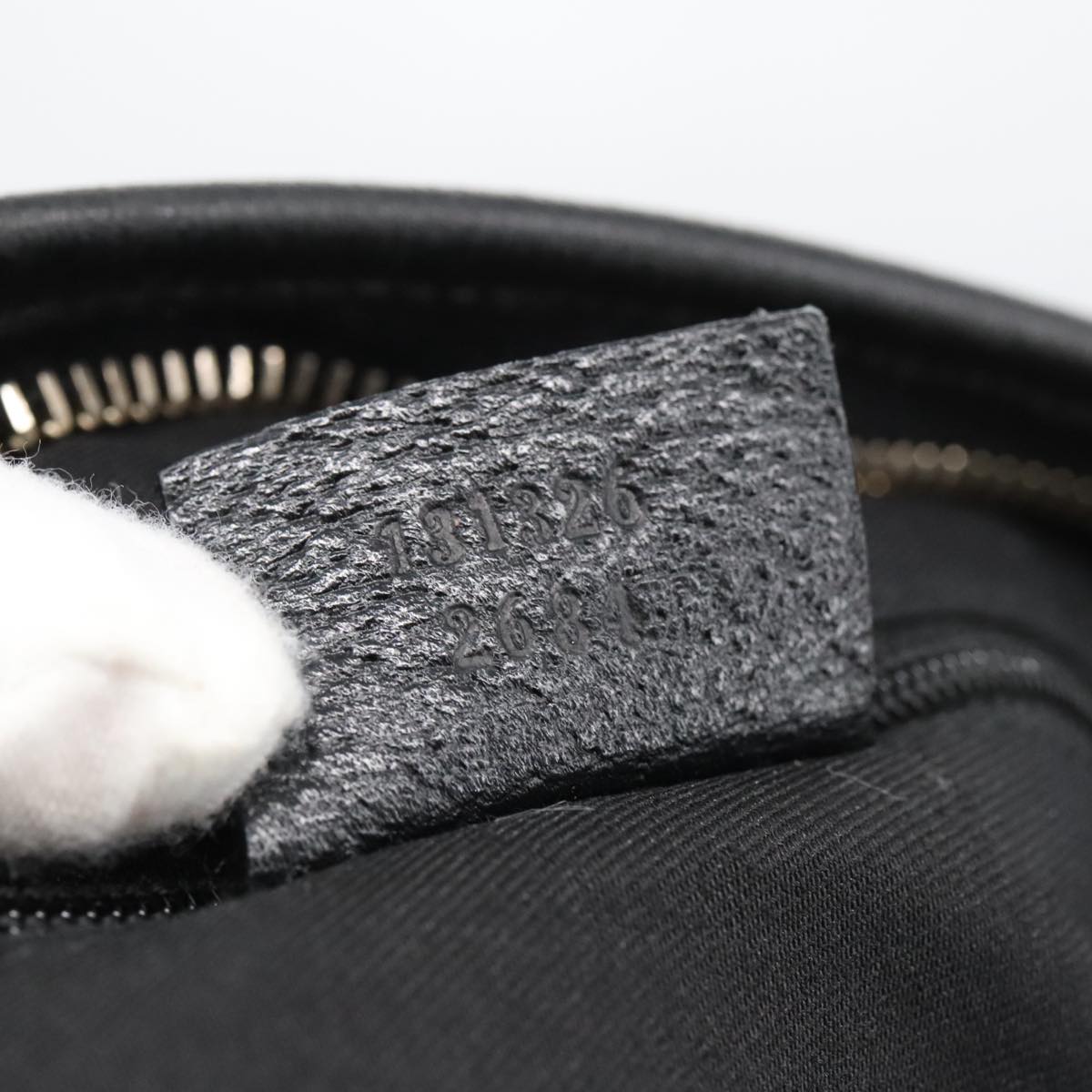 Gucci Abbey Black Canvas Shoulder Bag