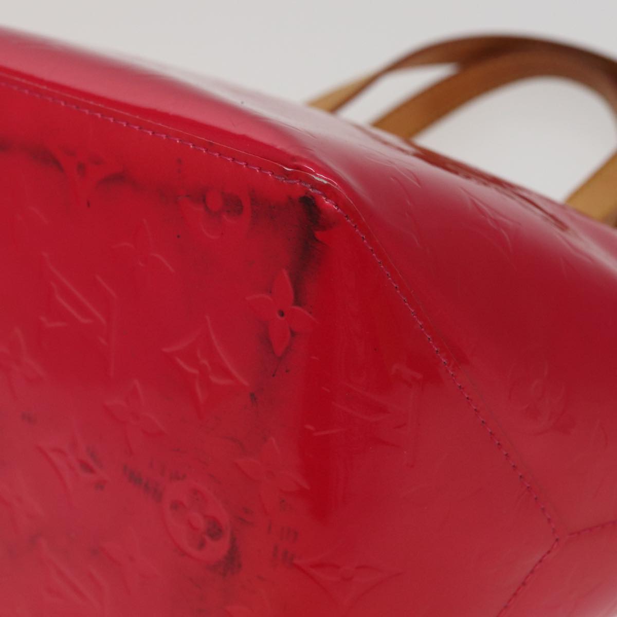 Louis Vuitton Bellevue Pink Patent Leather Handbag