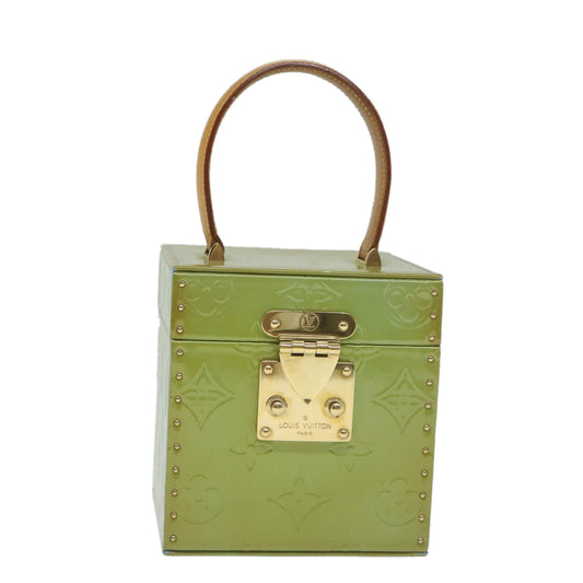 Louis Vuitton Bleecker Green Patent Leather Clutch Bag