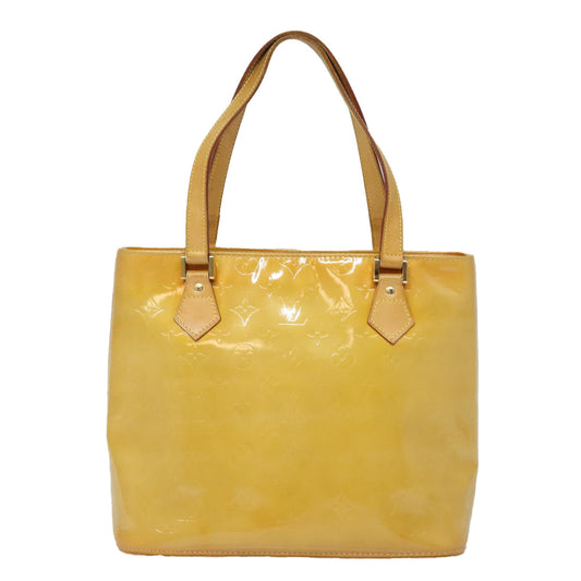 Louis Vuitton Houston Beige Patent Leather Handbag