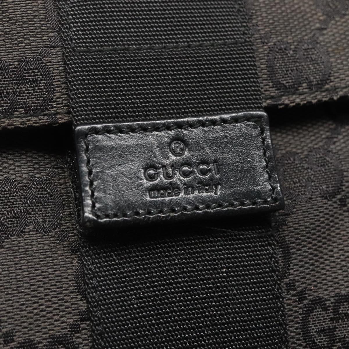 Gucci Gg Canvas Black Canvas Clutch Bag