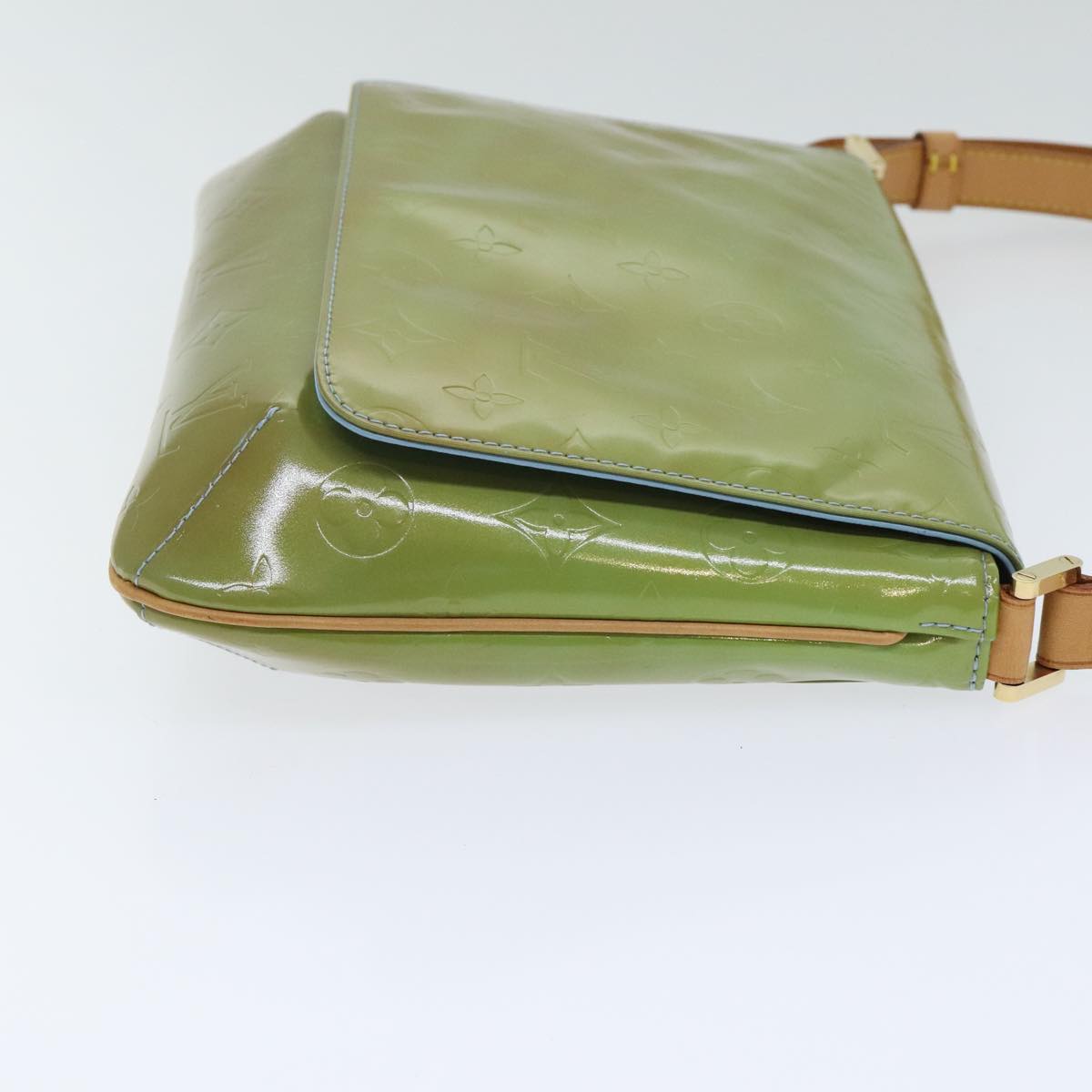 Louis Vuitton Thompson Street Green Patent Leather Shoulder Bag