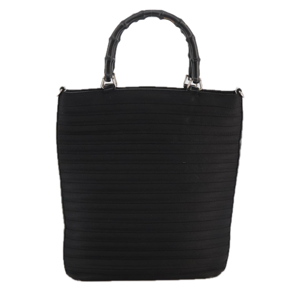 Gucci Bamboo Black Synthetic Handbag