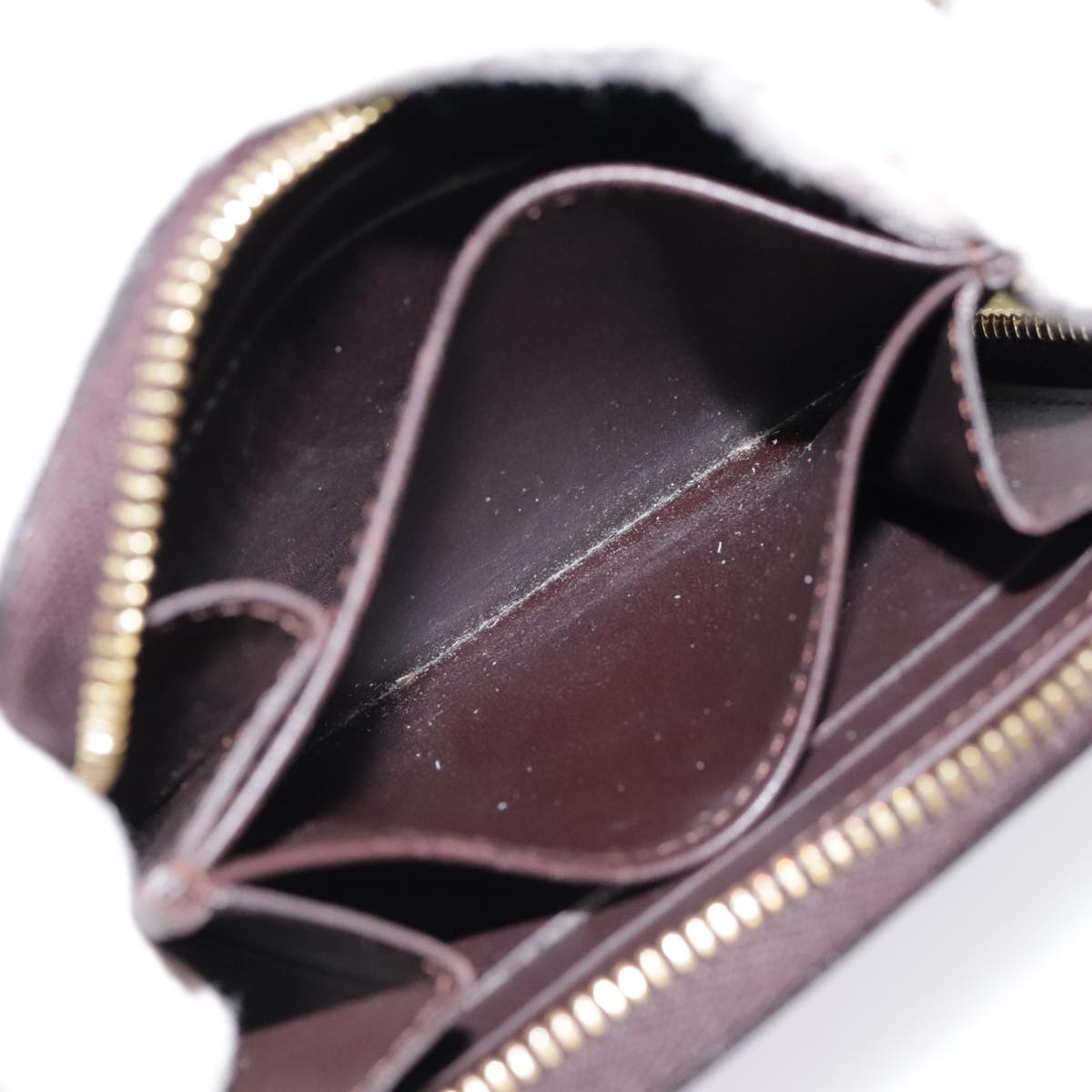 Louis Vuitton Zippy Coin Purse Burgundy Patent Leather Wallet