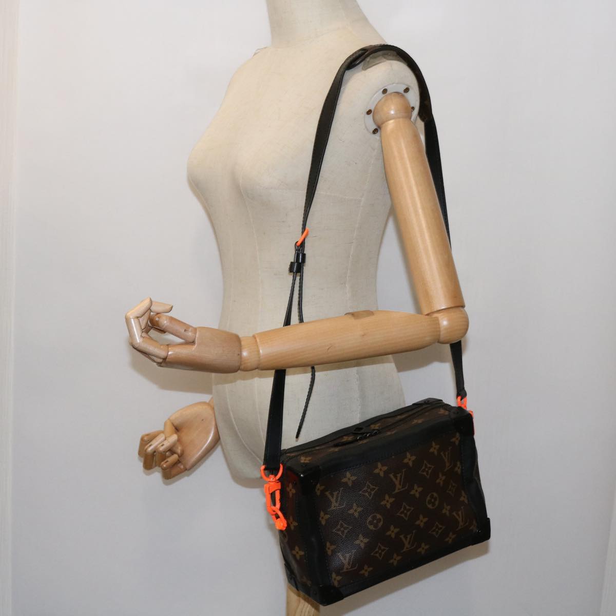 Louis Vuitton Trunk Brown Canvas Shoulder Bag