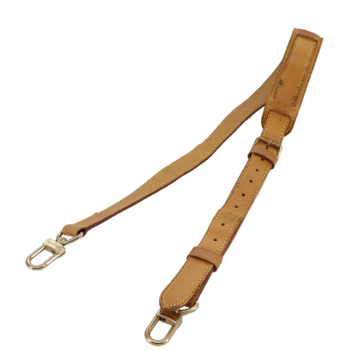 Louis Vuitton Shoulder Strap Beige Leather Bag Jewelry ()