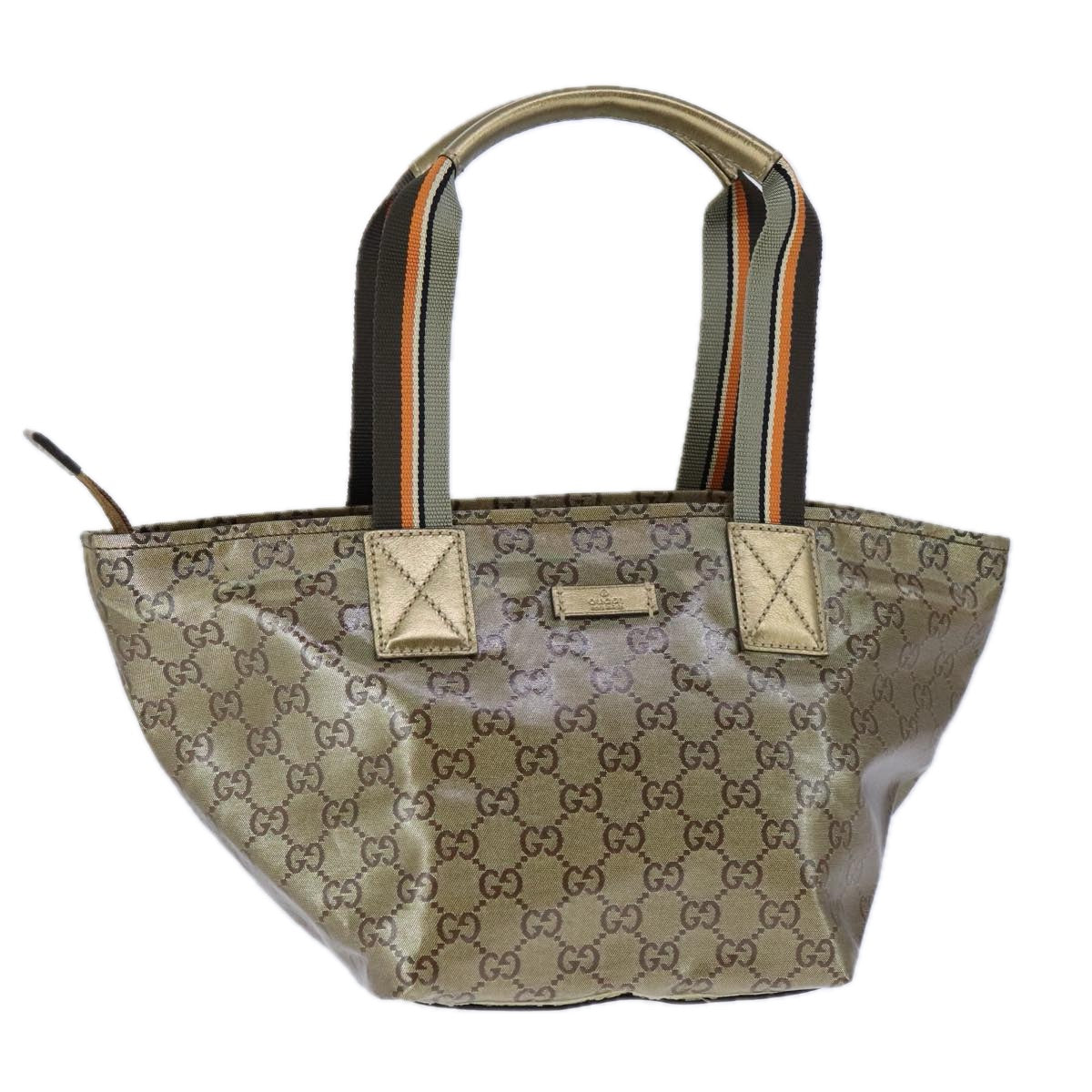 Gucci Gg Crystal Grey Canvas Handbag