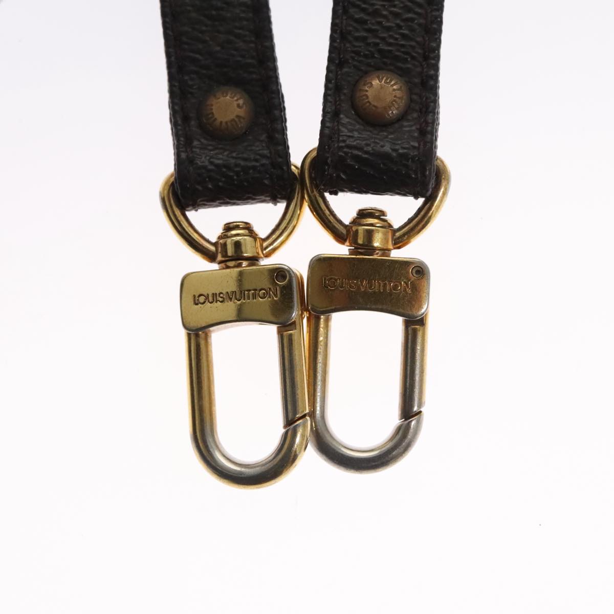 Louis Vuitton Shoulder Strap Brown Canvas Bag Jewelry