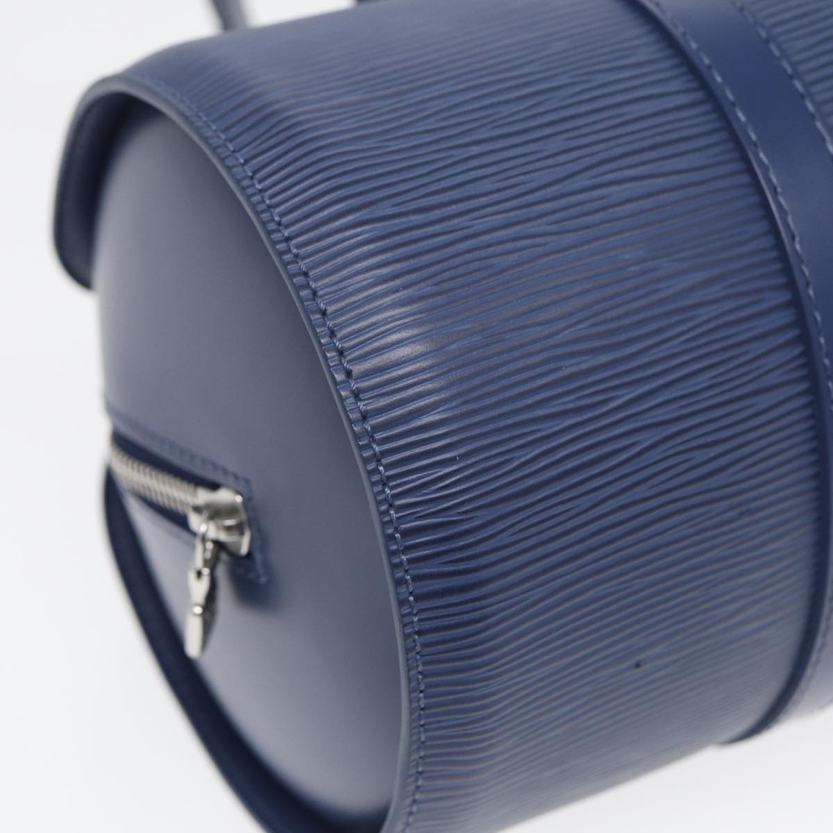 Louis Vuitton Papillon 30 Blue Leather Handbag