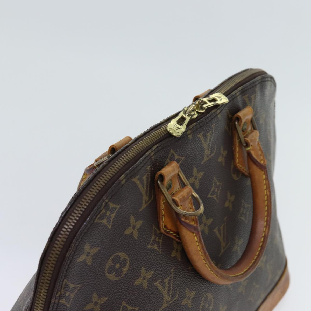 Louis Vuitton Alma Brown Canvas Handbag