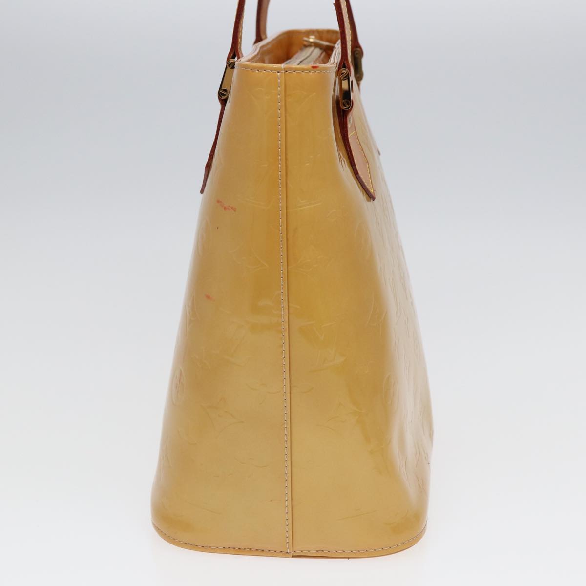 Louis Vuitton Houston Beige Patent Leather Handbag