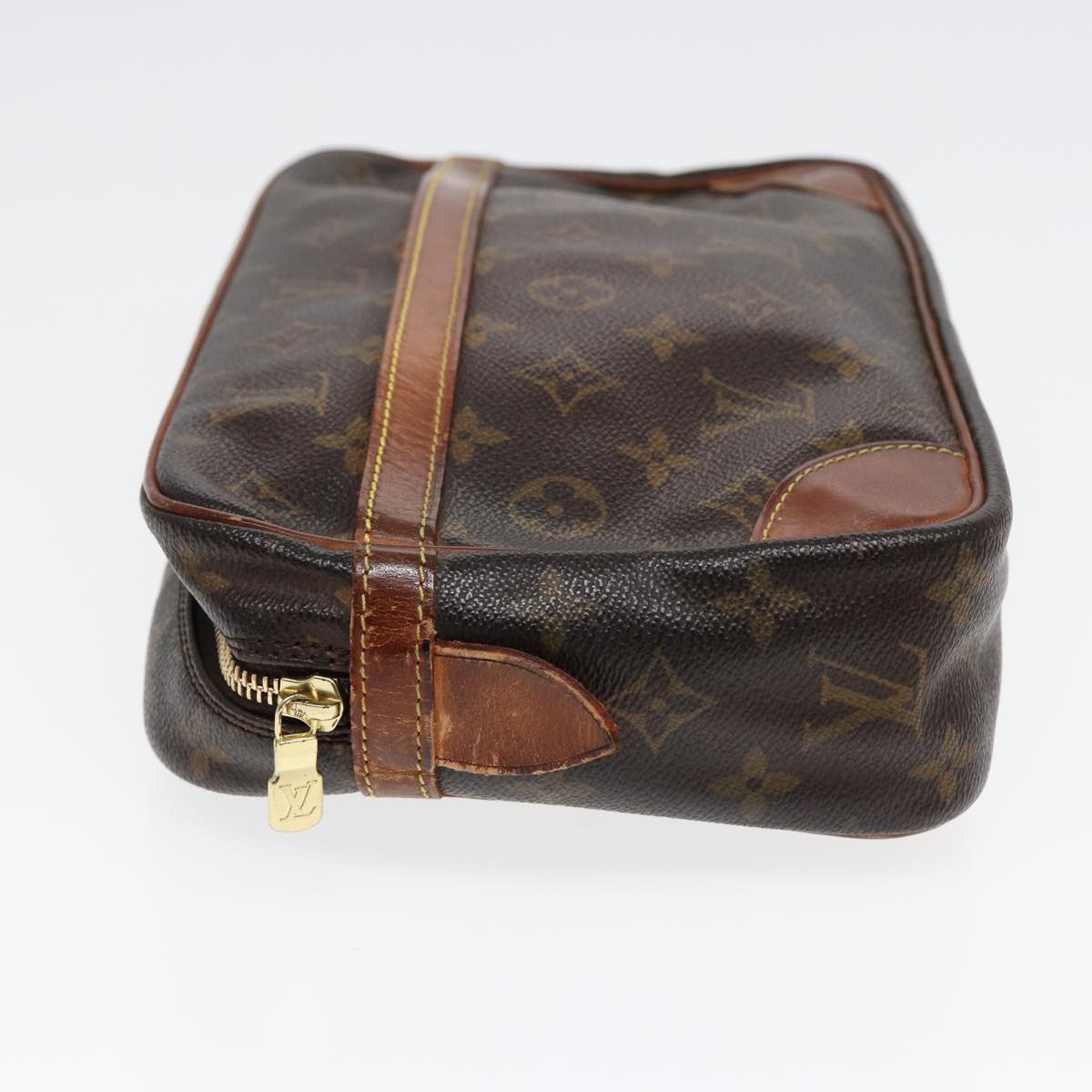 Louis Vuitton Compiegne 28 Brown Canvas Clutch Bag