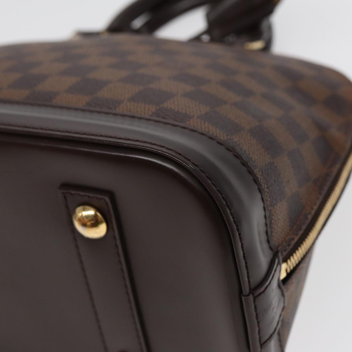 Louis Vuitton Alma Brown Canvas Handbag