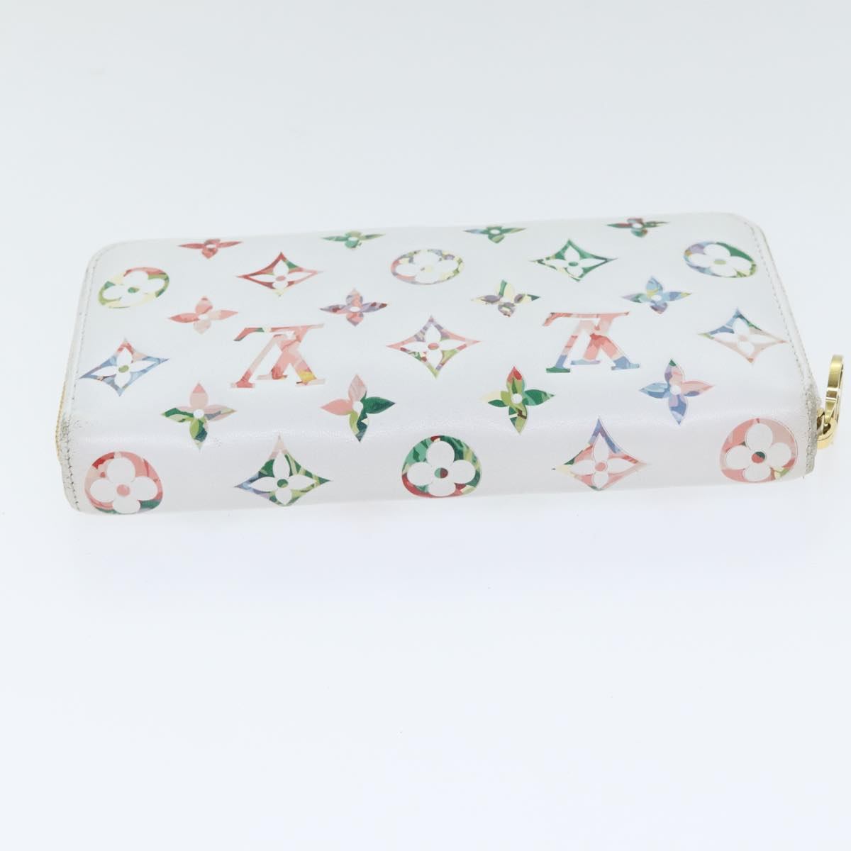 Louis Vuitton Zippy Wallet White Leather Wallet