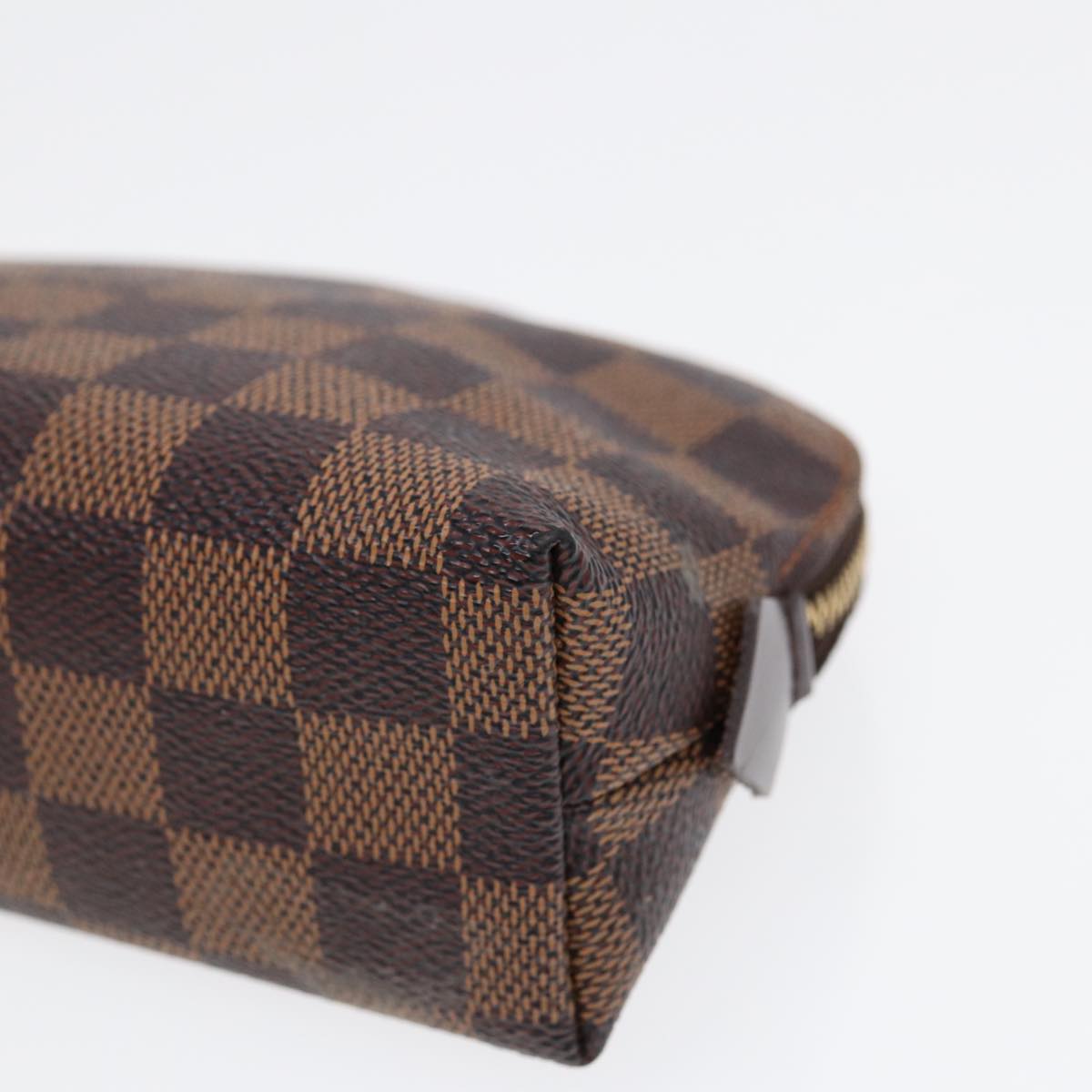 Louis Vuitton Trousse A Maquillage Brush Brown Canvas Clutch Bag