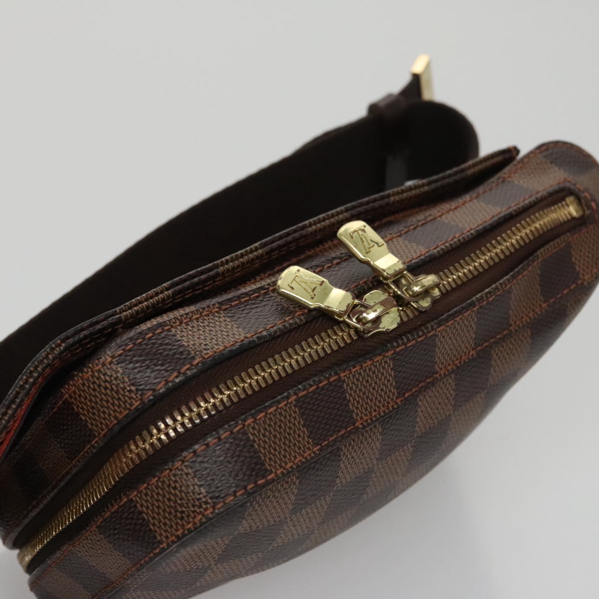 Louis Vuitton Geronimos Brown Canvas Shoulder Bag