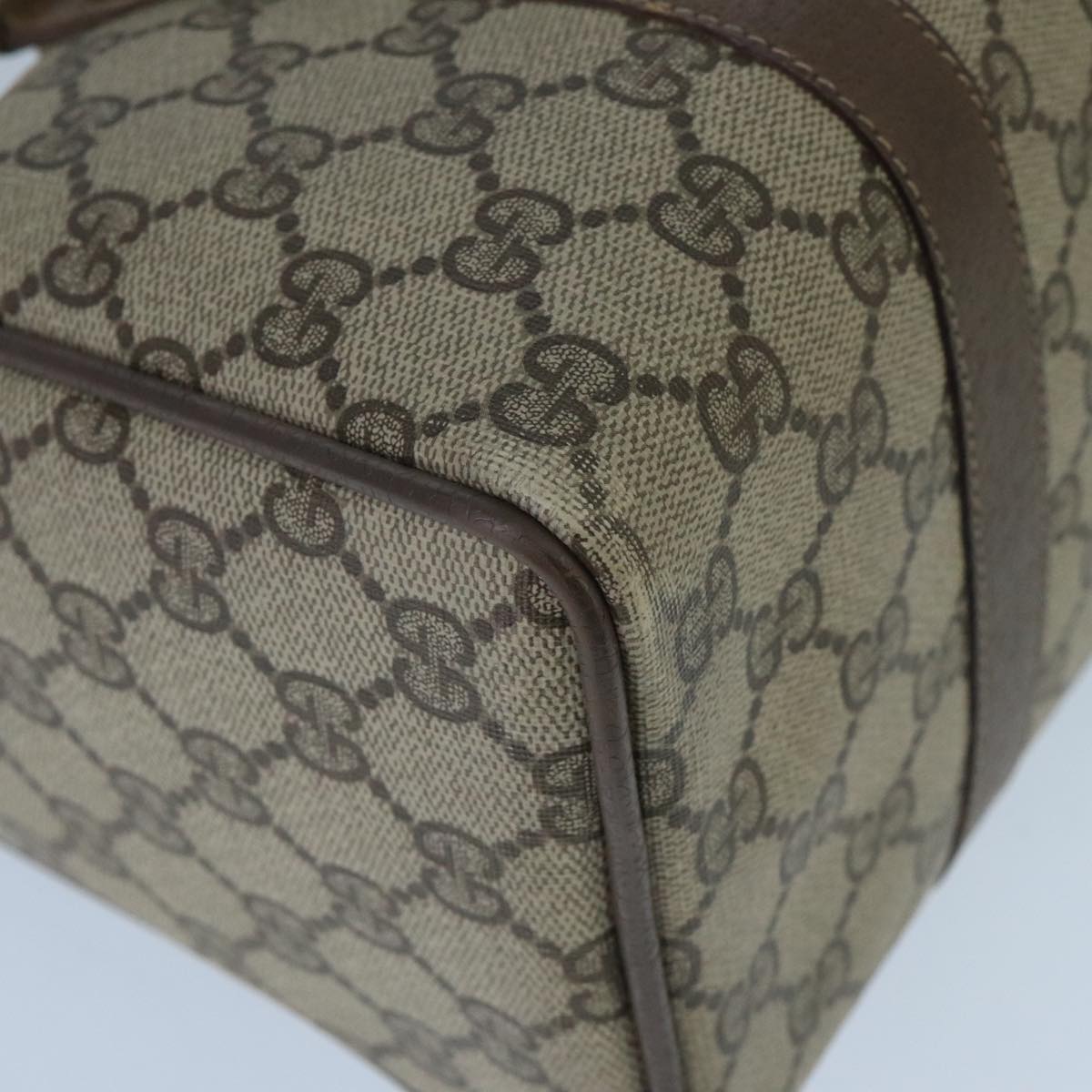 Gucci Gg Supreme Beige Canvas Travel Bag