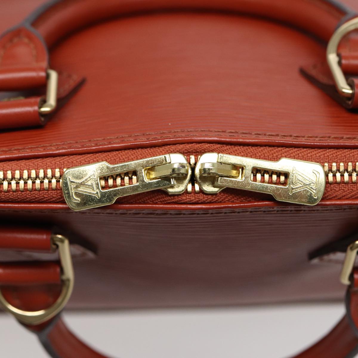 Louis Vuitton Alma Brown Leather Handbag
