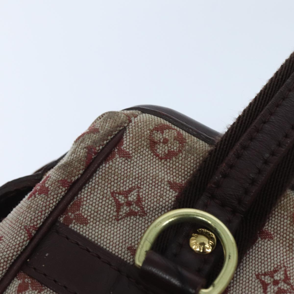 Louis Vuitton Josephine Red Canvas Handbag