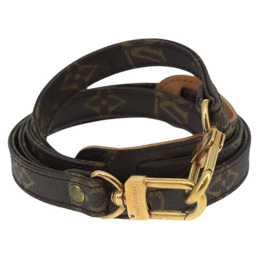 Louis Vuitton Shoulder Strap Brown Canvas Bag Jewelry ()