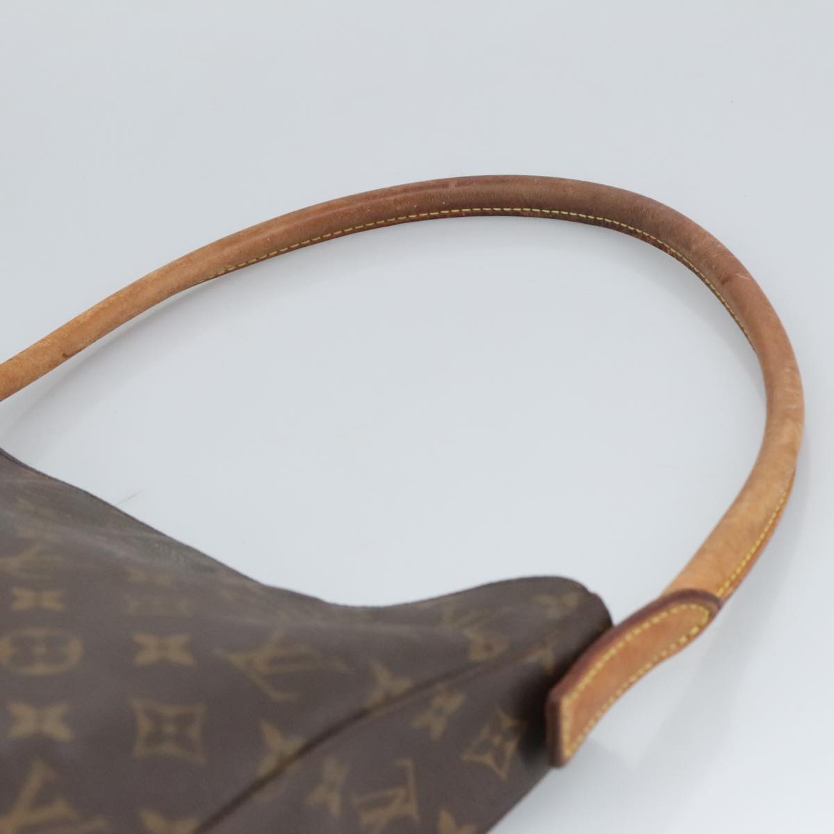 Louis Vuitton Looping Gm Brown Canvas Shoulder Bag