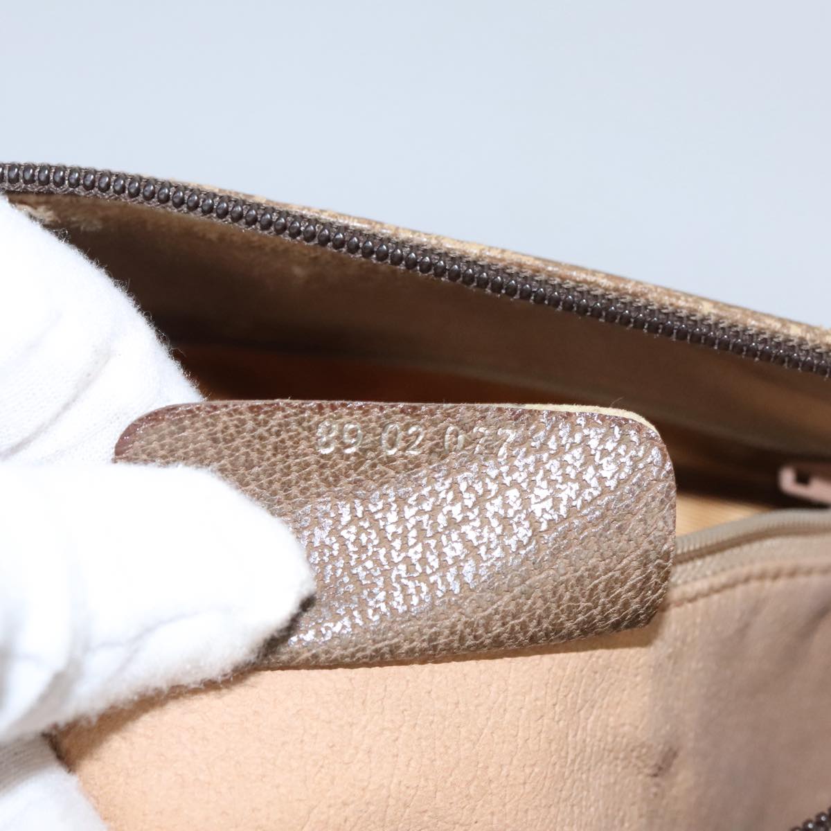 Gucci Ophidia Beige Canvas Shoulder Bag
