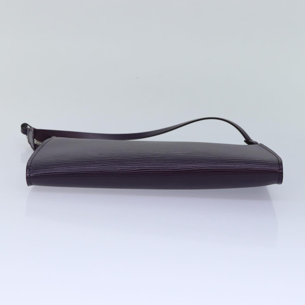 Louis Vuitton Pochette Accessoire Purple Leather Clutch Bag