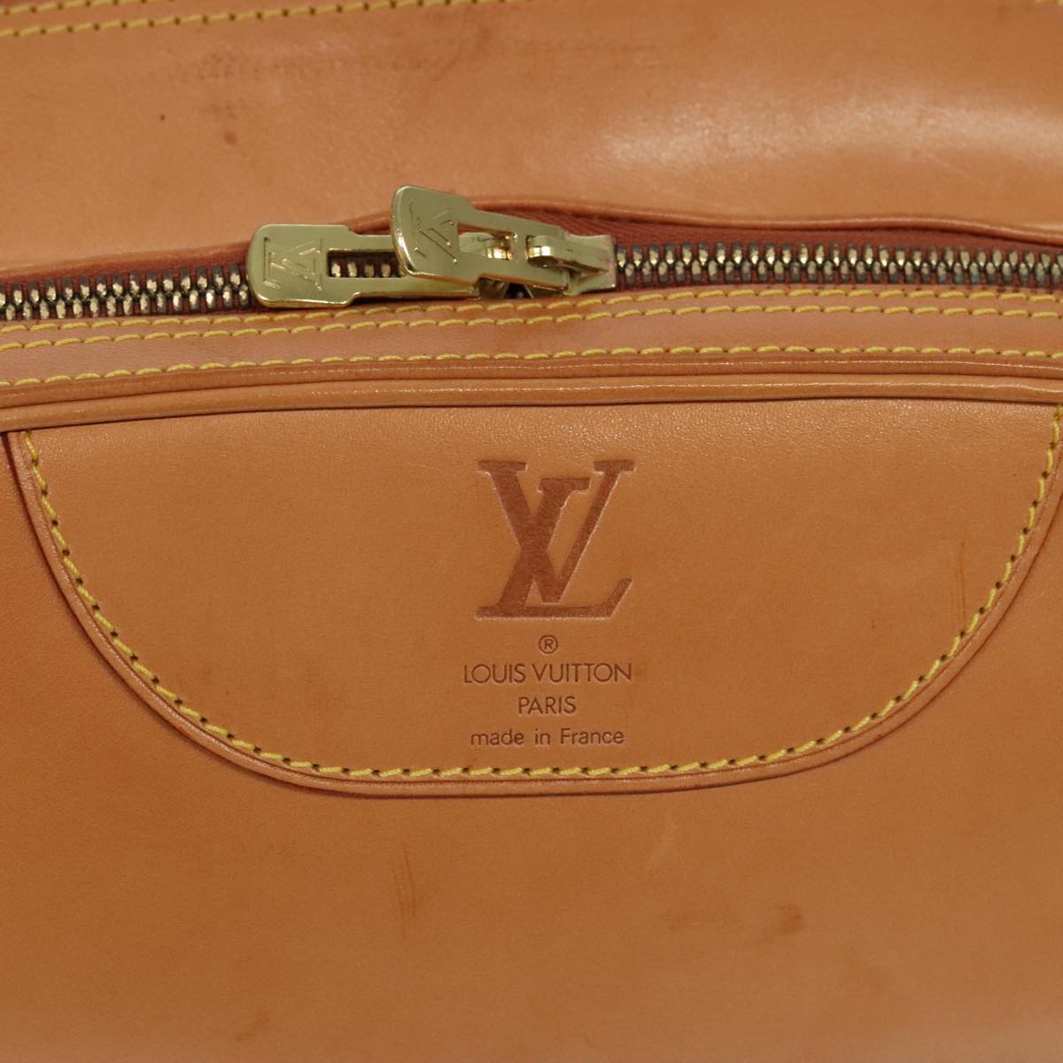 Louis Vuitton Reporter Beige Leather Shoulder Bag