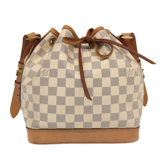 Louis Vuitton Noé Bb White Canvas Shoulder Bag