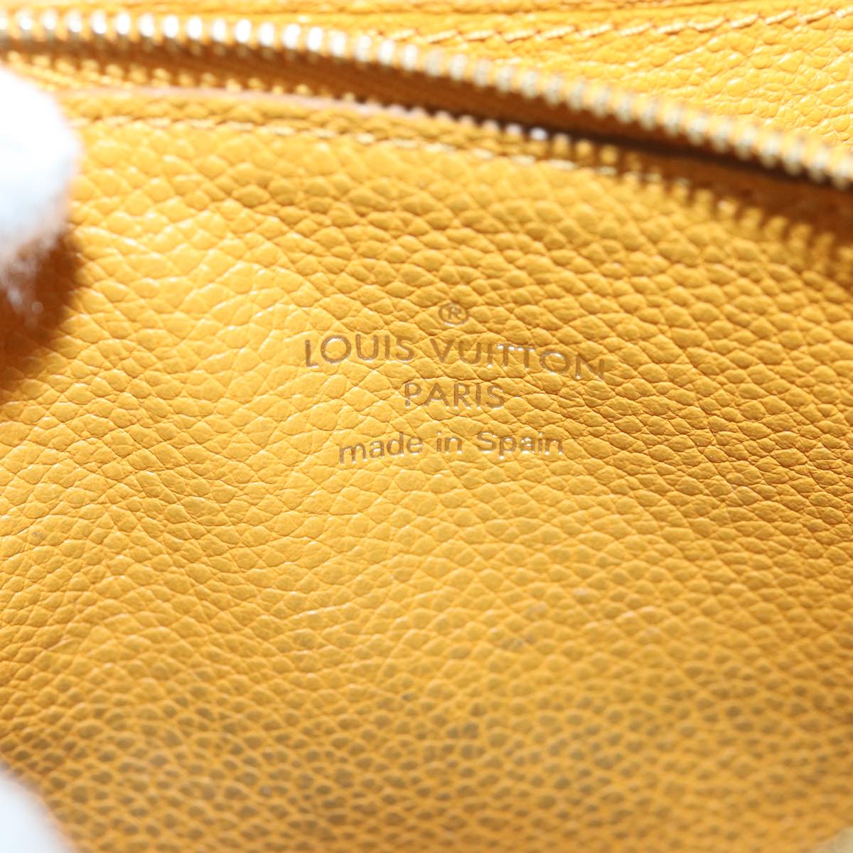 Louis Vuitton Portefeuille Yellow Leather Wallet