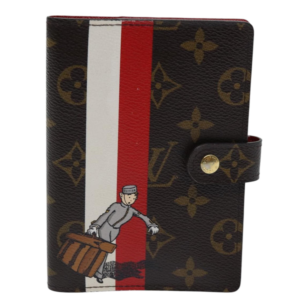 Louis Vuitton Agenda Pm Brown Canvas Wallet