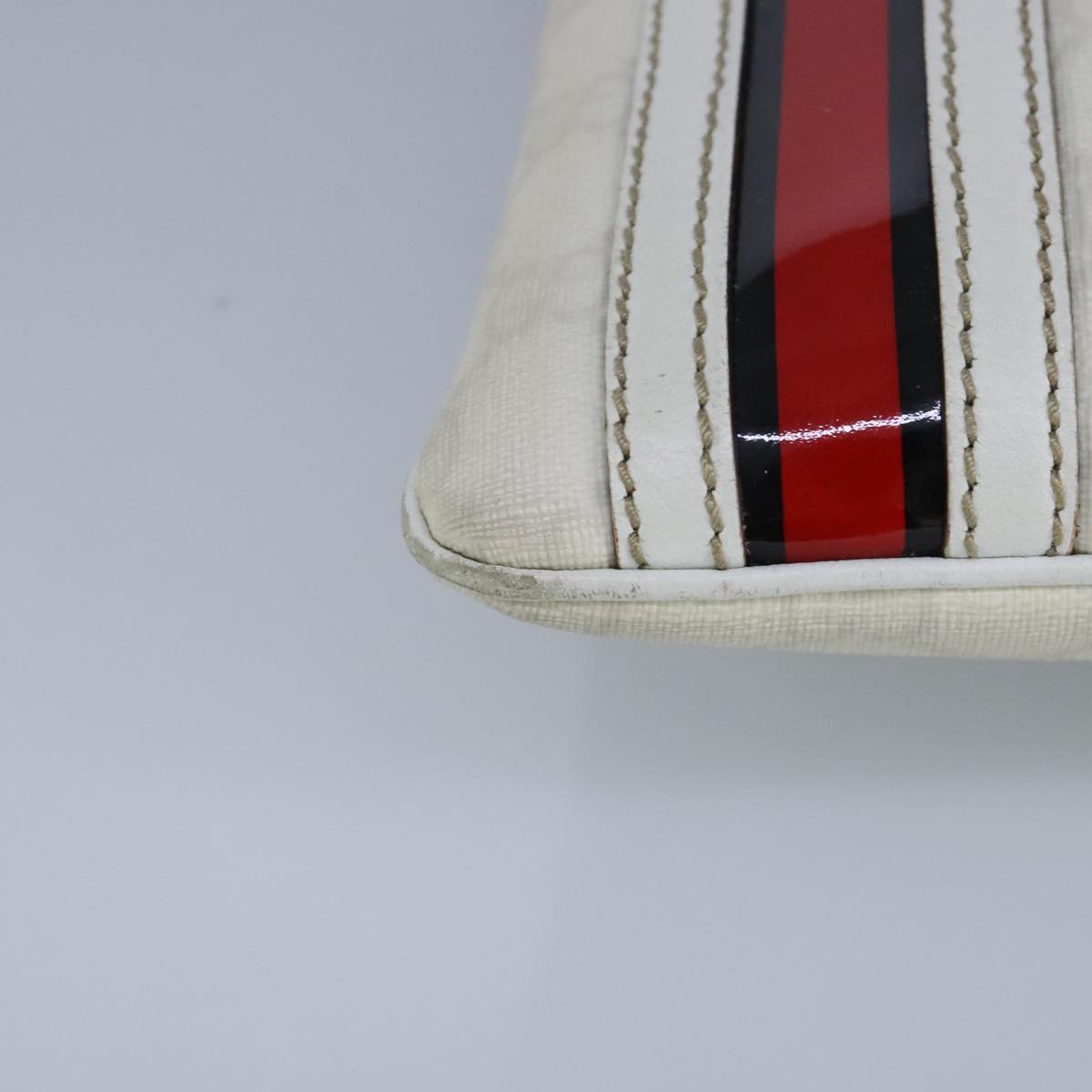 Gucci Ophidia White Canvas Shoulder Bag