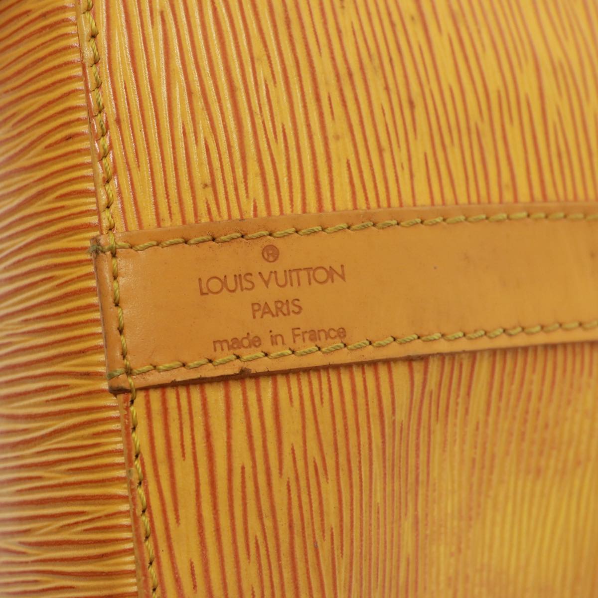 Louis Vuitton Petit Noé Yellow Leather Shoulder Bag