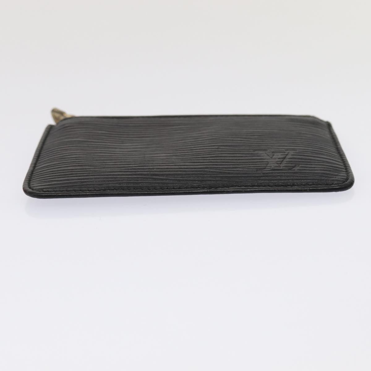 Louis Vuitton Pochette Clés Black Leather Wallet