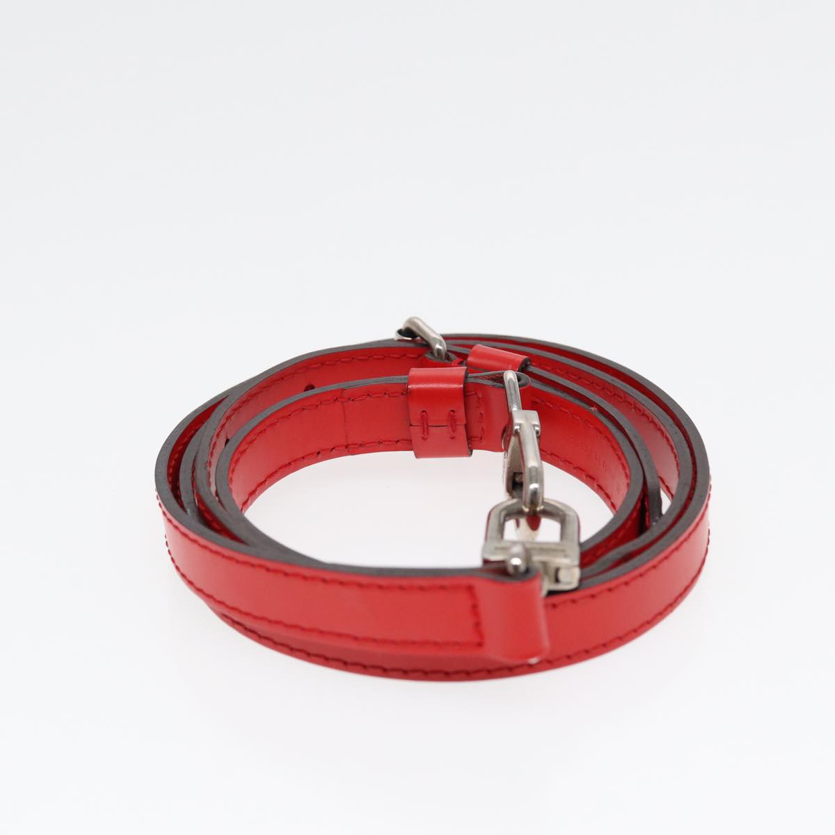 Louis Vuitton Shoulder Strap Red Leather Bag Jewelry