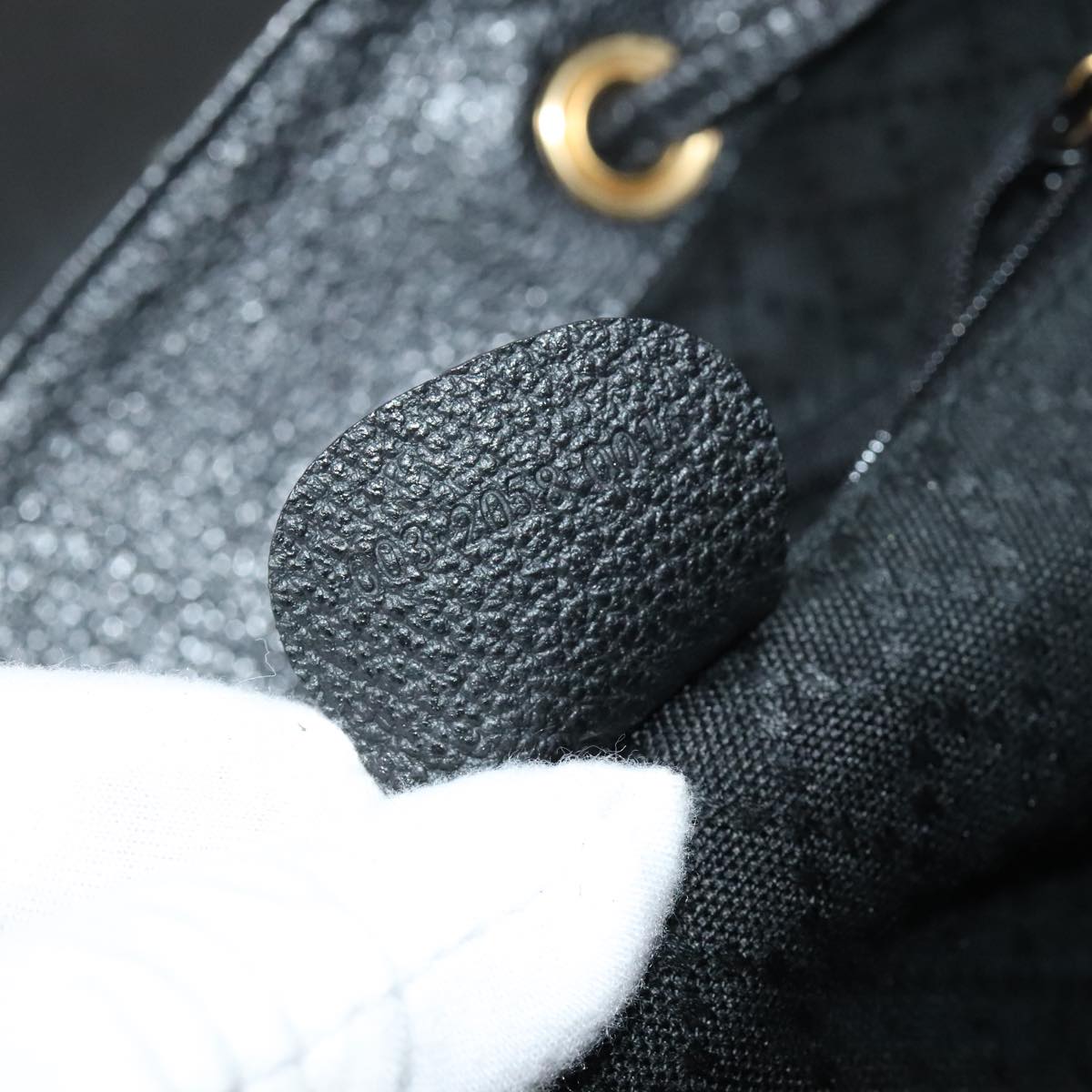 Gucci Bamboo Black Suede Backpack Bag