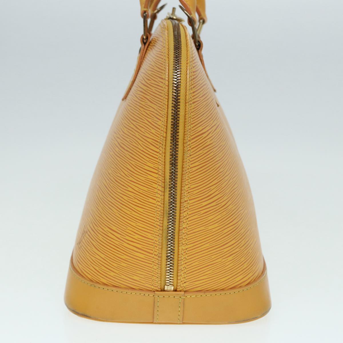 Louis Vuitton Alma Yellow Leather Handbag