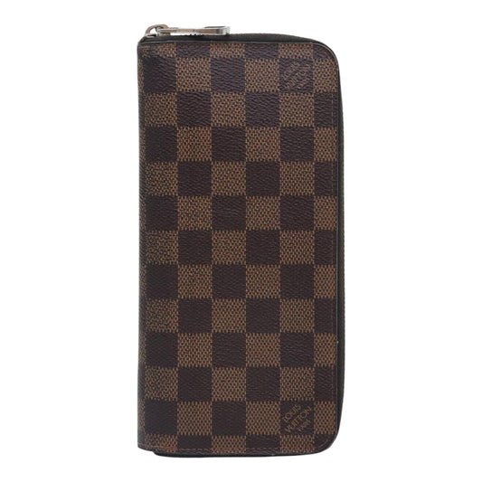 Louis Vuitton Zippy Wallet Vertical Brown Canvas Wallet