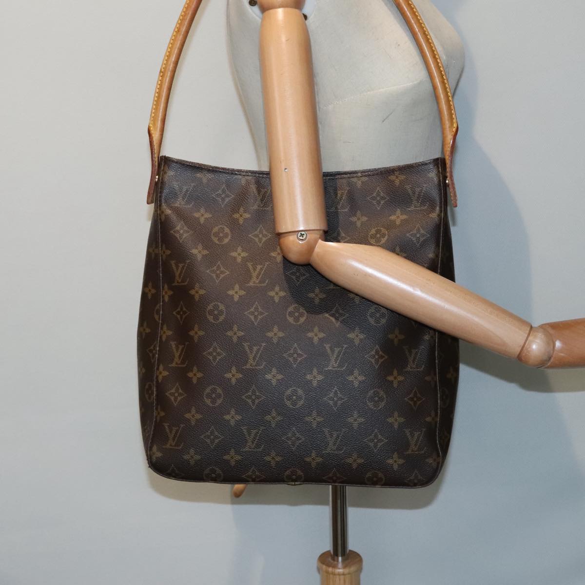 Louis Vuitton Looping Brown Canvas Shoulder Bag