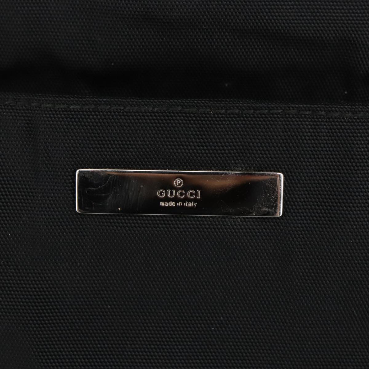 Gucci Black Canvas Shoulder Bag