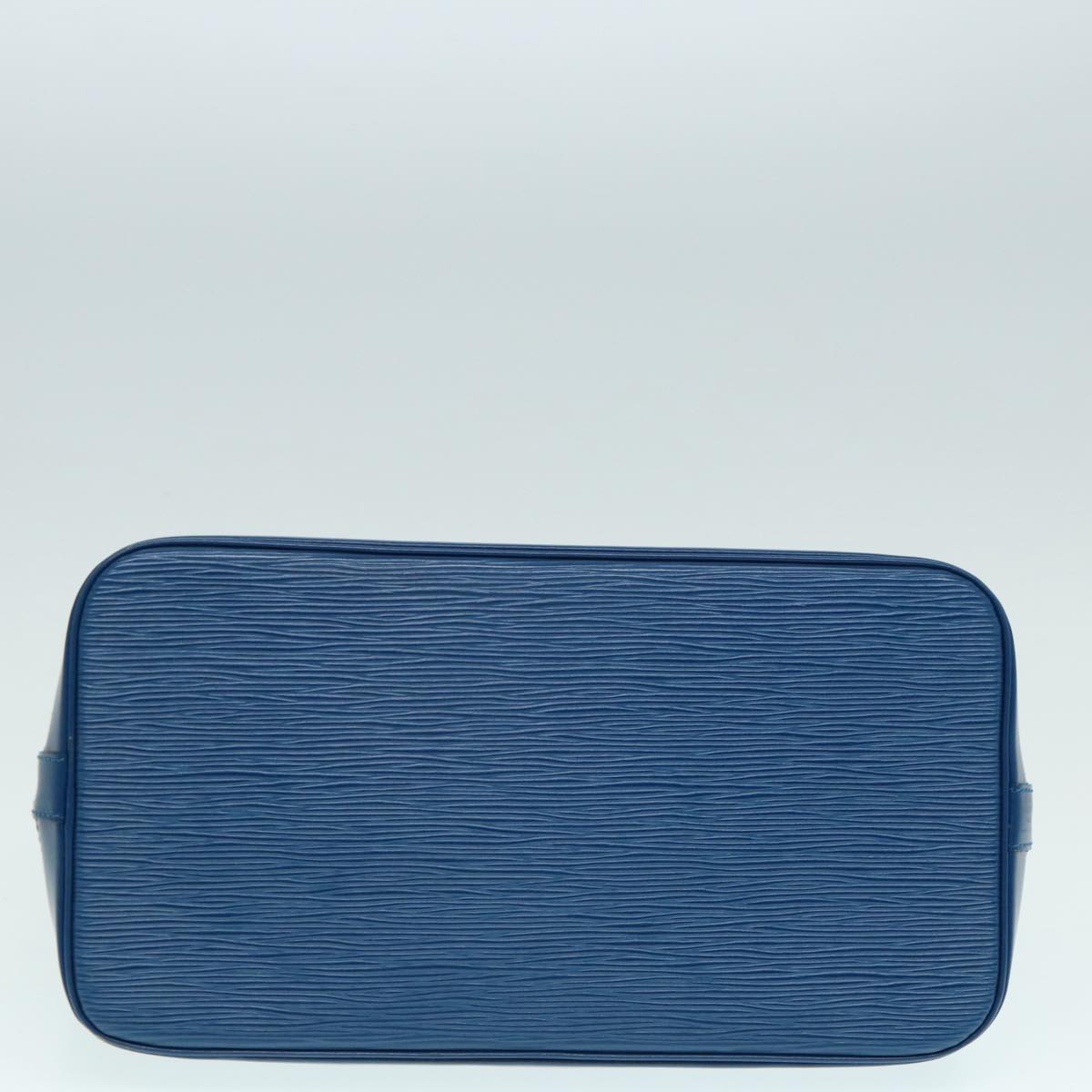 Louis Vuitton Alma Blue Leather Handbag