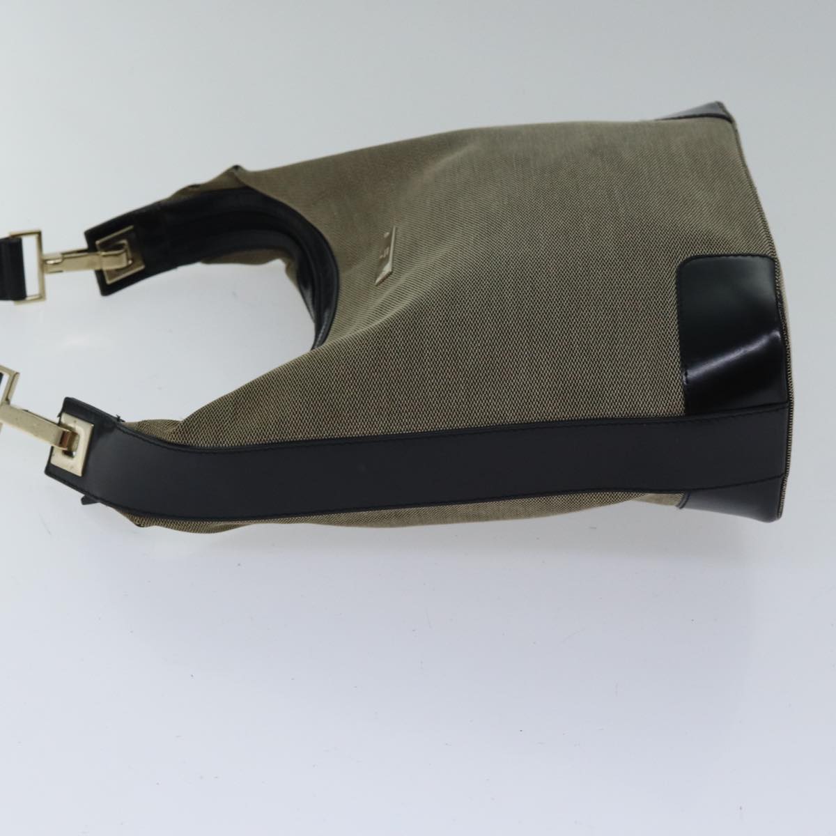 Gucci Jackie Beige Canvas Shoulder Bag
